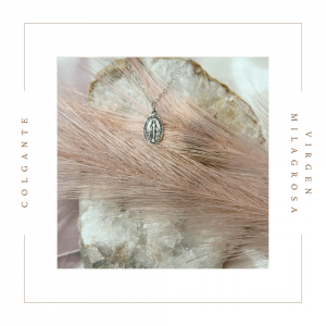 Colgante de plata de la Virgen Milagrosa
