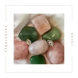 Pendientes de plata con el símbolo del reiki