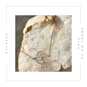 Pulsera de plata con el símbolo del árbol de la vida