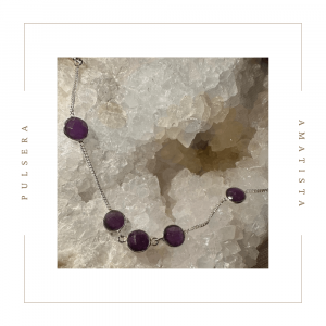 Pulsera de plata con amatista
