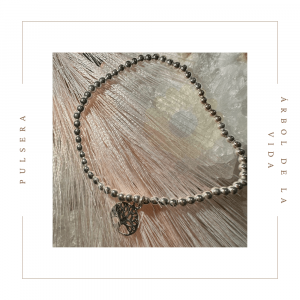 Pulsera de plata con el símbolo del árbol de la vida